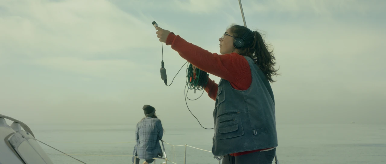 Frame from the short film Blow!