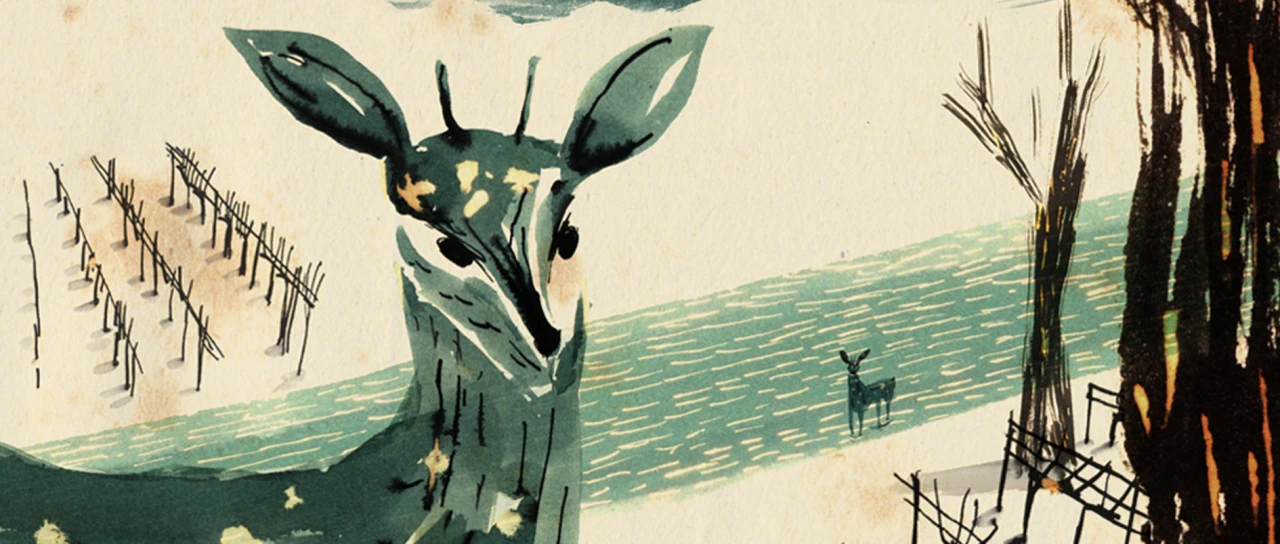 Frame from the short film Amore D'inverno