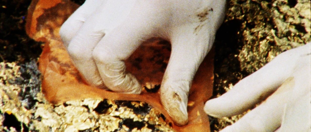 Frame from the short film Femer
