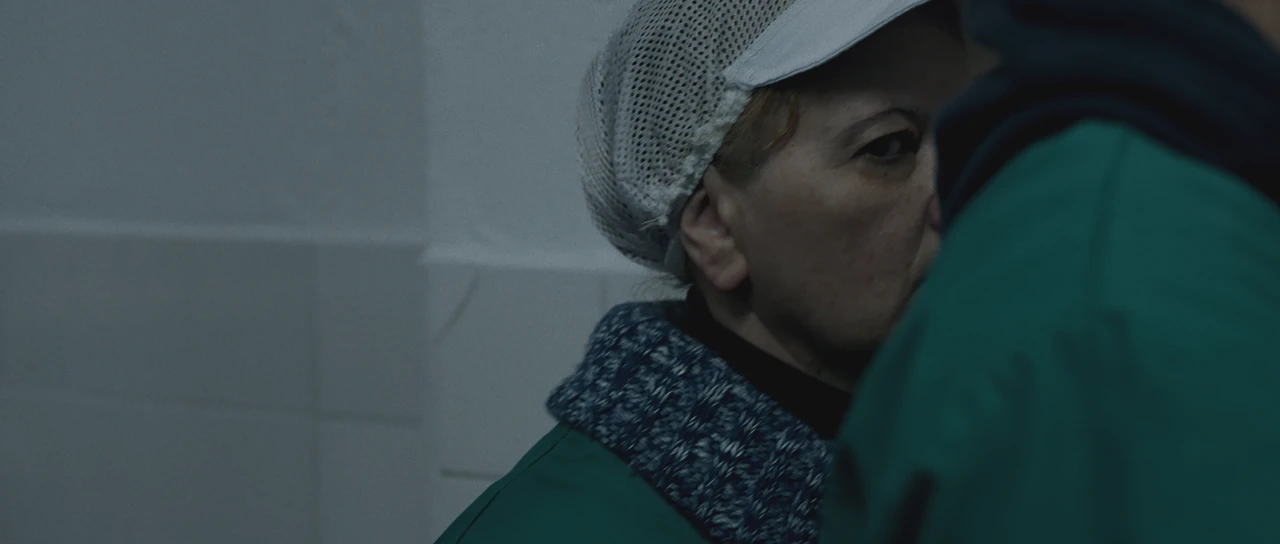 Frame from the short film Matria