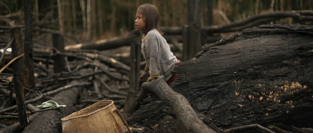 Frame from the short film Nalda